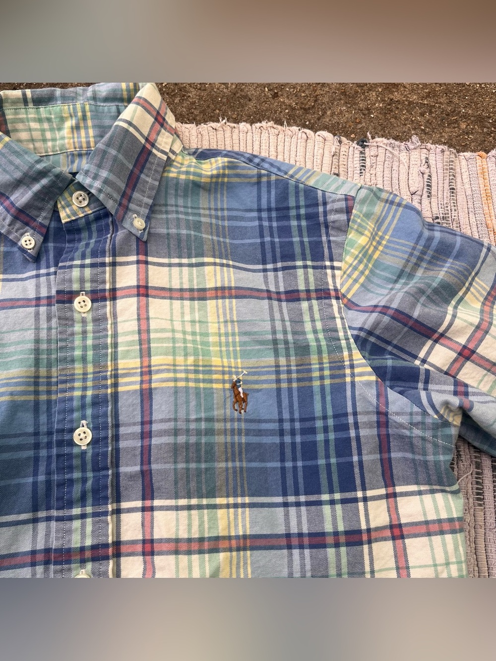 Ralph Lauren Plaid Button-Down Long Sleeve Shirt